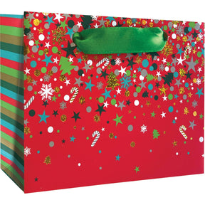Christmas Party Red - Gift Bag - 5 x 2 x 4"