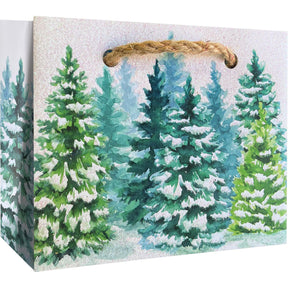 Snowy Trees - Gift Bag - 5 x 2 x 4"