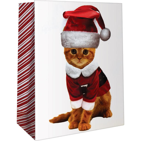 Kitty Christmas - Gift Bag - 4 x 2 x 5"