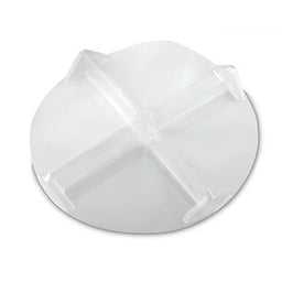 Clear - 4-Way Divider - 8-3/4 (Dia) x 1-1/16" (H)