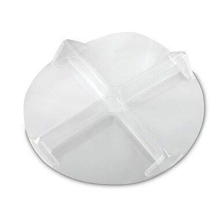 Clear - 4-Way Divider - 8-3/4 (Dia) x 1-1/16" (H)