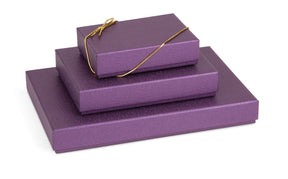 Textured Metalllic Purple - Set Up Candy Box - (12 Pc.) 6-3/8 x 4-3/4 x 1-3/16"