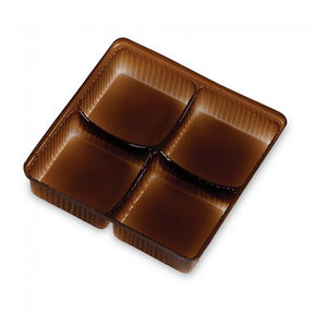 Brown - (4 Pc.) 3 x 3 x 5/8"