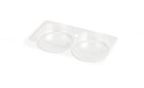 Clear - Oreo / Macaron Tray - (2 Pc.) 4-1/4 x 2 x 1/2" - Pack/25