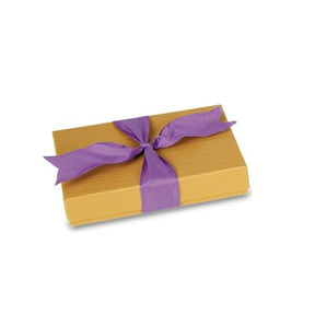 Silk Harvest Gold - Rectangle Set Up Candy Box - (12 Pc.) 6-3/8 x 4-3/4 x 1-3/16"