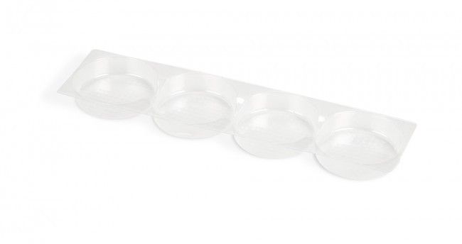 Clear - Oreo / Macaron Tray - (4 Pc.) 8-1/4 x 2 x 1/2" - Pack/25