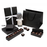 Matte Black - Set Up Candy Box - (4 Pc.) 3-1/4 x 3-1/4 x 1-3/16" - Square