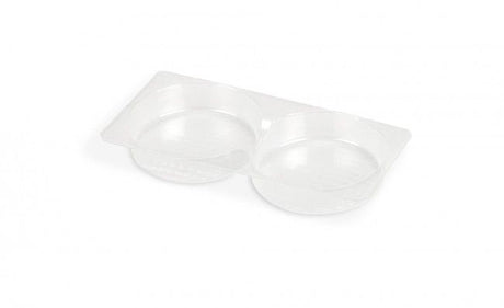 Clear - Oreo / Macaron Tray - (2 Pc.) 4-1/4 x 2 x 1/2" - Sample/1