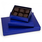 Blue Hammered Metal - Rectangle Set Up Candy Box - (6 Pc.) 4-3/4 x 3-1/4 x 1-3/16"