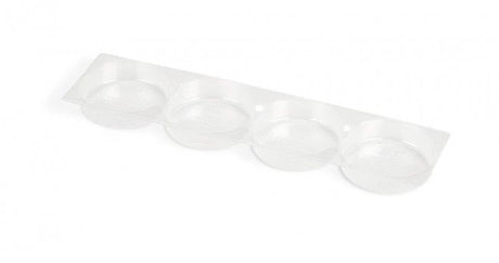 Clear - Oreo / Macaron Tray - (4 Pc.) 8-1/4 x 2 x 1/2" - Sample/1