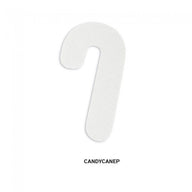 White/White - Candy Cane Candy Pad - 8-3/16 x 1-1/2"