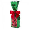 Green and Gold Striped Window - Stand Up Candy Bag - (1/2 lb) 2-1/4 x 1-7/8 x 9-1/2"