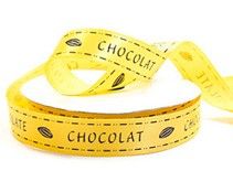 Chocolate - Greeting Ribbon - 5/8" x 25 Yards