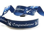 Congratulations - Greeting Ribbon - 5/8" x 25 Yards