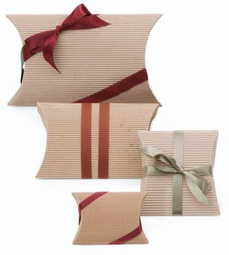Natural Kraft - E-Flute Corrugated Pillow Box - 6-1/4 x 1-1/2 x 5-1/4"