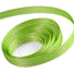 White / Kiwi - Candy Swirl Ribbon - 3/8" x 100 Yards