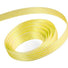 White / Lemon - Candy Swirl Ribbon - 3/8" x 100 Yards