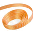 White / Tangerine - Candy Swirl Ribbon - 3/8" x 100 Yards
