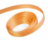 White / Tangerine - Candy Swirl Ribbon - 3/8" x 100 Yards