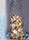 Black Small Dots - Stand Up Candy Bag - (1/4 lb) 2-1/4 x 1-7/8 x 7"