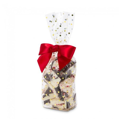 Gold Small Dots - Stand Up Candy Bag - (1lb) 2-3/4 x 2 x 11"