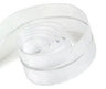 White / Silver - Chandelle Ribbon - 1-1/2" x 25 Yards