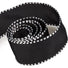 Black Taffeta w/ White - Checker Edge Ribbon - 1-1/2" x 50 Yards