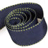 Navy Taffeta w/ Moss - Checker Edge Ribbon - 1-1/2" x 50 Yards