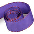 Regal Purple Taffeta w/ Sangria - Checker Edge Ribbon - 1-1/2" x 50 Yards