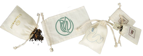 Natural - Cotton Drawstring Pouch - 10 x 16"