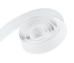 White - Natural Cotton Tape Ribbon - 3/8" x 50 Yards