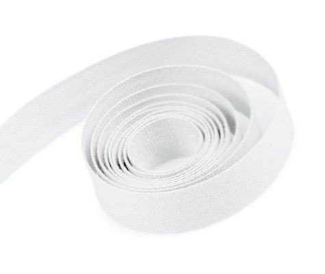 White - Natural Cotton Tape Ribbon - 5/8" x 50 Yards