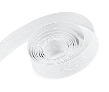 White - Natural Cotton Tape Ribbon - 5/8" x 50 Yards