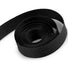 Black - Natural Cotton Tape Ribbon - 3/8" x 50 Yards