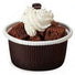 Brown - Curled Cup - (2.4 oz) 2 x 1.2"