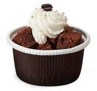 Brown - Curled Cup - (2.4 oz) 2 x 1.2"