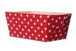 Red/White Dots - Rectangular Loaf Baking Pan - (15.5 oz) 4.5 x 2.5 x 2.3"