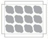 White / Natural Kraft - Reversible - Cupcake Insert - 18-15/16 x 13-15/16 x 5/8" (Jumbo 12 Cup) - Fits in a 19 x 14" Box