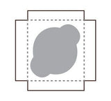 White / Natural Kraft - Reversible - Cupcake Insert - 3-15/16 x 3-15/16 x 5/8" (Jumbo 1 Cup) - Fits in a 4 x 4" Box