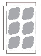 White / Natural Kraft - Reversible - Cupcake Insert - 11-15/16 x 8-15/16 x 5/8" (Jumbo 6 Cup) - Fits in a 12 x 9" Box