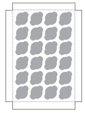 White / Natural Kraft - Reversible - Cupcake Insert - 13-15/16 x 9-15/16 x 3/4" (Mini 24 Cup) - Fits in a 14 x 10" Box