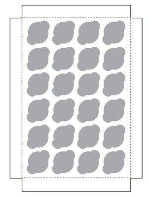 White / Natural Kraft - Reversible - Cupcake Insert - 13-15/16 x 9-15/16 x 3/4" (Mini 24 Cup) - Fits in a 14 x 10" Box