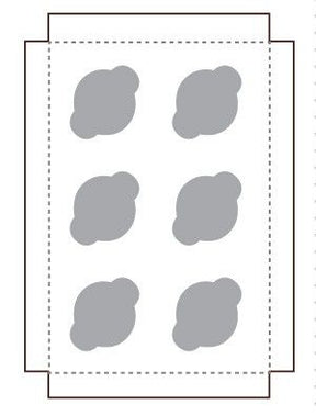 White / Natural Kraft - Reversible - Cupcake Insert - 9-15/16-x 6-15/16 x 3/4" (Mini 6 Cup) - Fits in a 10 x 7" Box