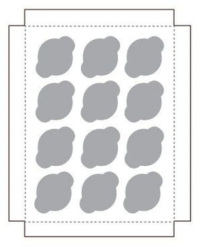 White / Natural Kraft - Reversible - Cupcake Insert - 13-15/16 x 9-15/16 x 7/8" (Regular 12 Cup) - Fits in a 14 x 10" Box