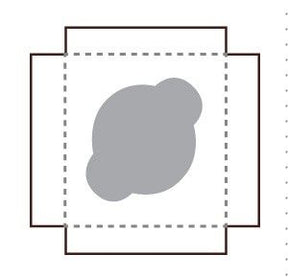 White / Natural Kraft - Reversible - Cupcake Insert - 3-15/16 x 3-15/16 x 7/8" (Regular 1 Cup) - Fits in a 4 x 4" Box