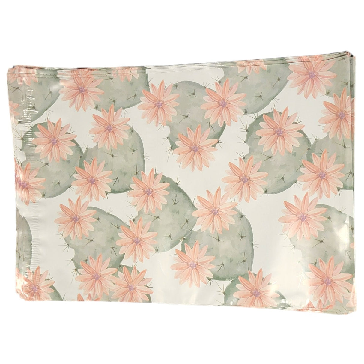 Cactus Blossoms Poly Mailers Size 10x13 Colorful Shipping Bags