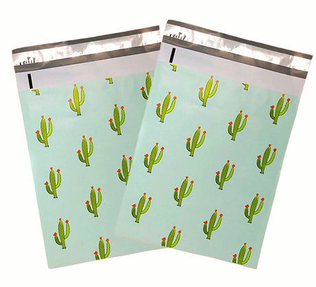 Cactus Mint Poly Mailers Size 6x9 Shipping Bags
