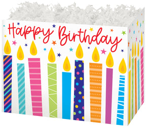 Candle Birthday - Basket Box - 10-1/4 x 6 x 7-1/2"