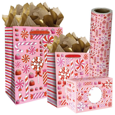 Candy Christmas Gift Bags, Wrapping Paper, & Mailers