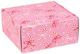 Candy Canes & Ribbons - Decorative Mailer - 9 x 9 x 4"